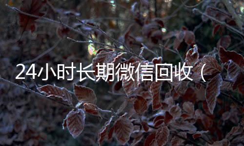 24小时长期微信24小时回收微信回收（高价回收微信24小时回收）